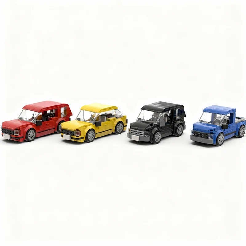 867pcs MOC Deluxe Car Pack 1 0 Model Building Blocks Architecture Education Assemble Kids Brick Birthday Christmas Gift Toy