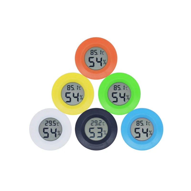 100pcs Thermometer Fridge Hygrometer Digital Temperature Instruments Acrylic Hygrometer Humidity Monitor Meter Detector