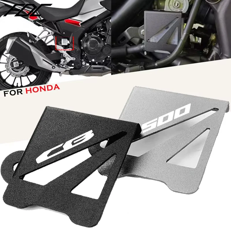 Voor Honda CB500F CB500X CL500 CBR500R 400X 400F Motorfiets Achterrem Pomp Vloeistof Tank Olie Cup Reservoir Guard Cover Protector