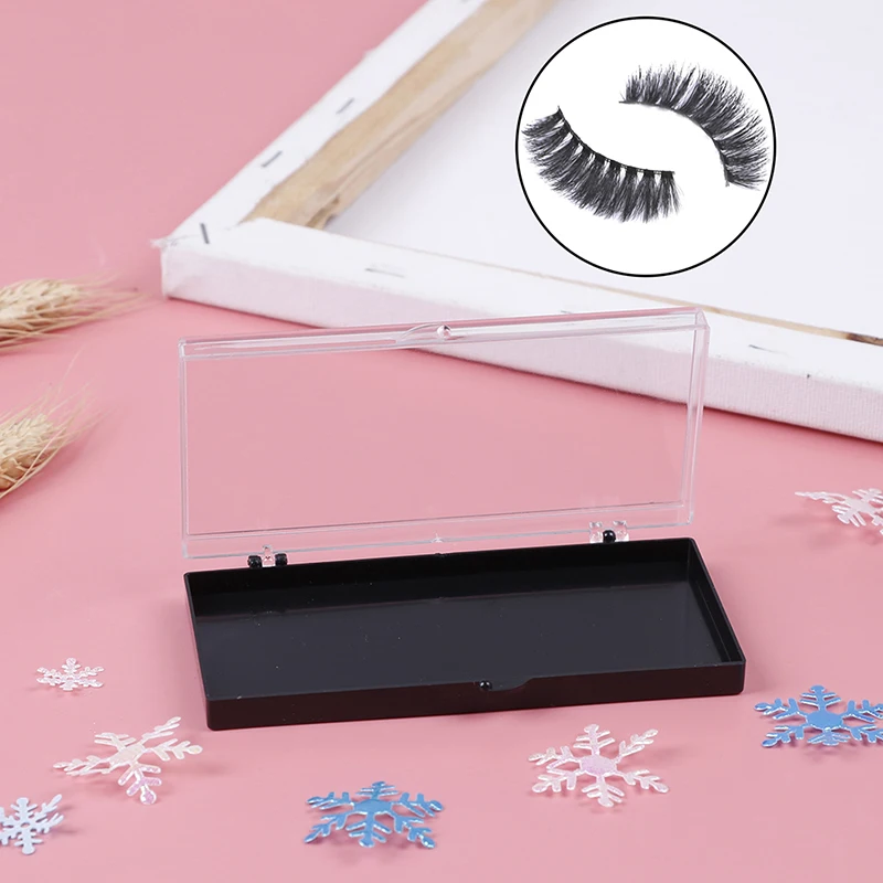 Eyelash Storage Box Packing Box Transparent Lid Black Tray For Grafted Eyelashes