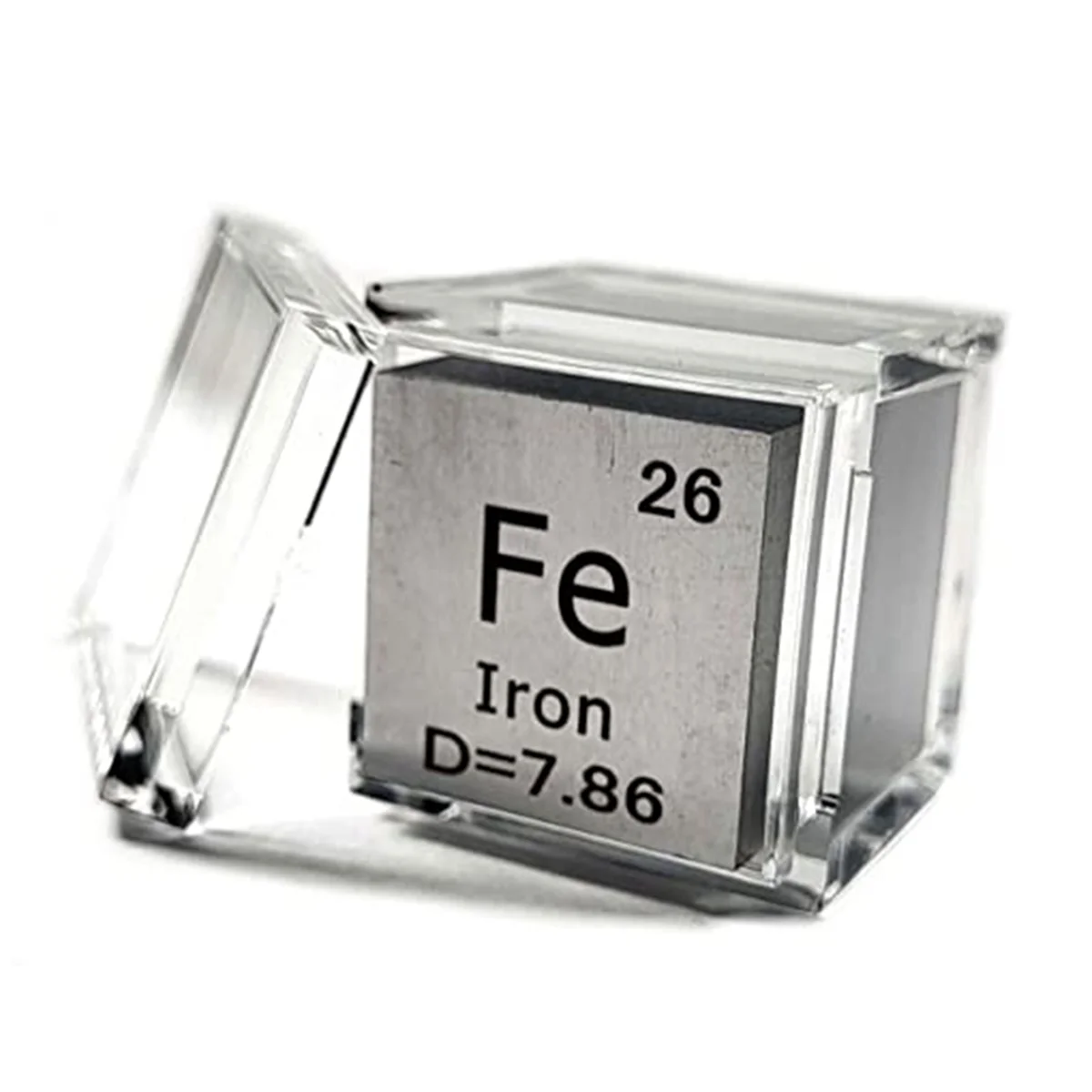 10Pcs Acrylic Box Trays for 0.39Inch 10mm Elements Cubes Clear Case Periodic Table Bracket for Elements Collections