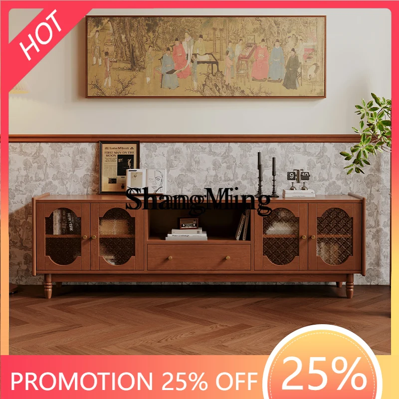 

ZYY Chinese retro solid wood wind B & B home living room small apartment medieval high end bedroom TV cabinet