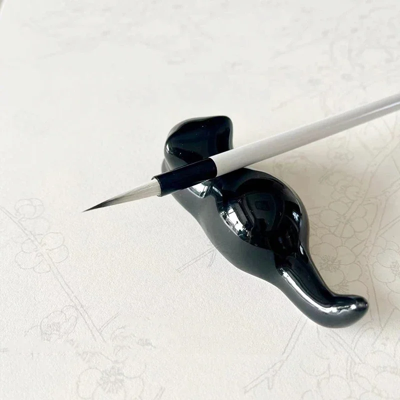 Rabbit Woolen Hair Calligraphy Brush Professional Woolen Mixed White Drawing Painting Brush Hook Line Scriptliner Pen Beginner