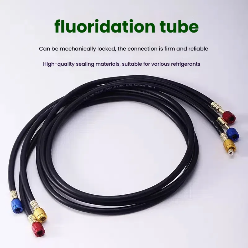 

- HVAC Cooling System Charging Tube, R134a R410A Automotive AC Hoses, Silicone Refrigerant Pipe for Air Condition Maintenance