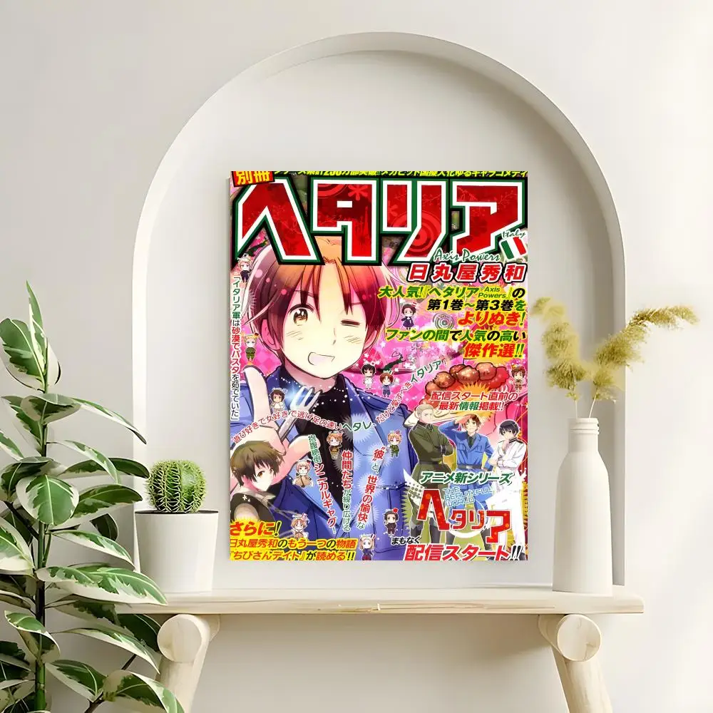 Anime Axis Powers Hetalia Poster Hochauflösende Poster-Aufkleber, geeignet für Schlafzimmer, Wohnzimmer, Heimdekoration – Detail 7