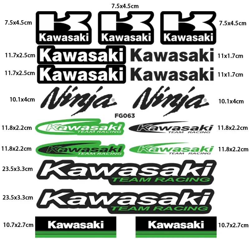 

Kawasaki Car Stickers Motorcycle For Kawasaki Vulcan S Z750 Z900 Nomad Ninja Classic 250 Ninja H2 ZX-6R Trend Waterproof Decals