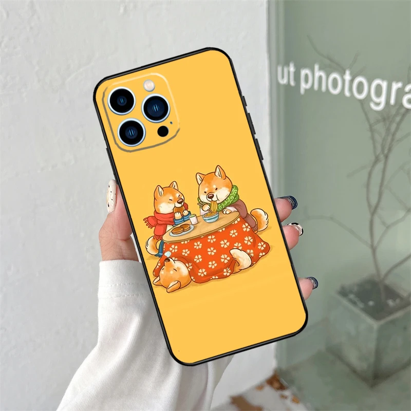 เคสสัตว์ Shiba Inu สำหรับ iPhone 15 12 13 MINI 11 12 13 13 14 PRO MAX x XS MAX 7 8 plus SE 2020 XR เคสโทรศัพท์