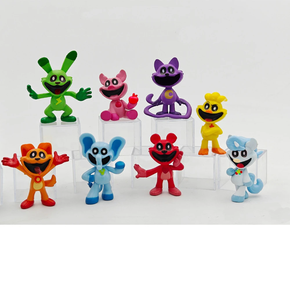 8PCS Smiling Critters Game Figures Model PVC Catnap Catnat Anime Figurine Model Birthday Gifts Toys