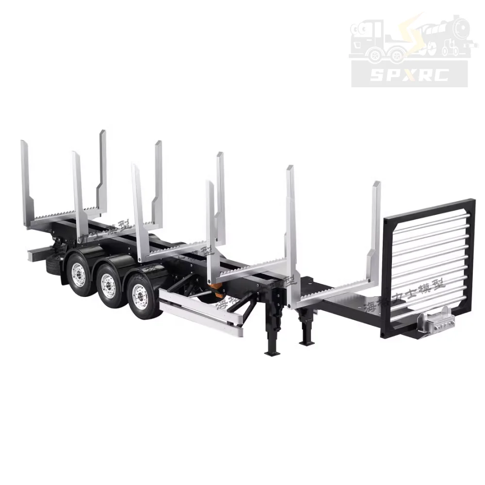 1/14 Scale 3 Axle Stanchion Semi-Trailer Model Kit For  TAMIYA RC Trailer Truck Toy Car Model Modified With Diy Parts