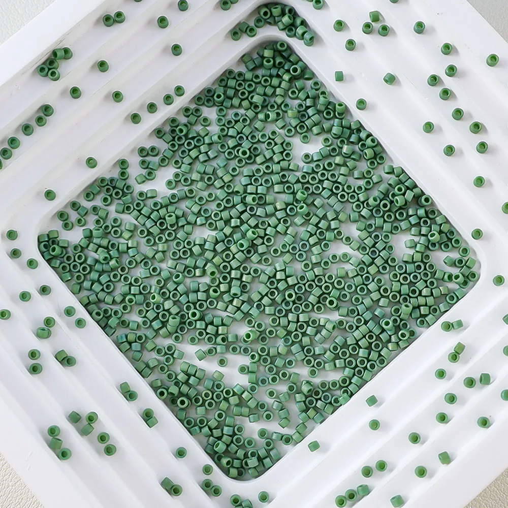 Sandgestrahlte Glasperlen der Serie 1,6 mm, Miyuki Delica, 10 g, Schmuckherstellungskomponenten, japanischer Import, geeignet für verschiedene Anwendungen – Detail 15