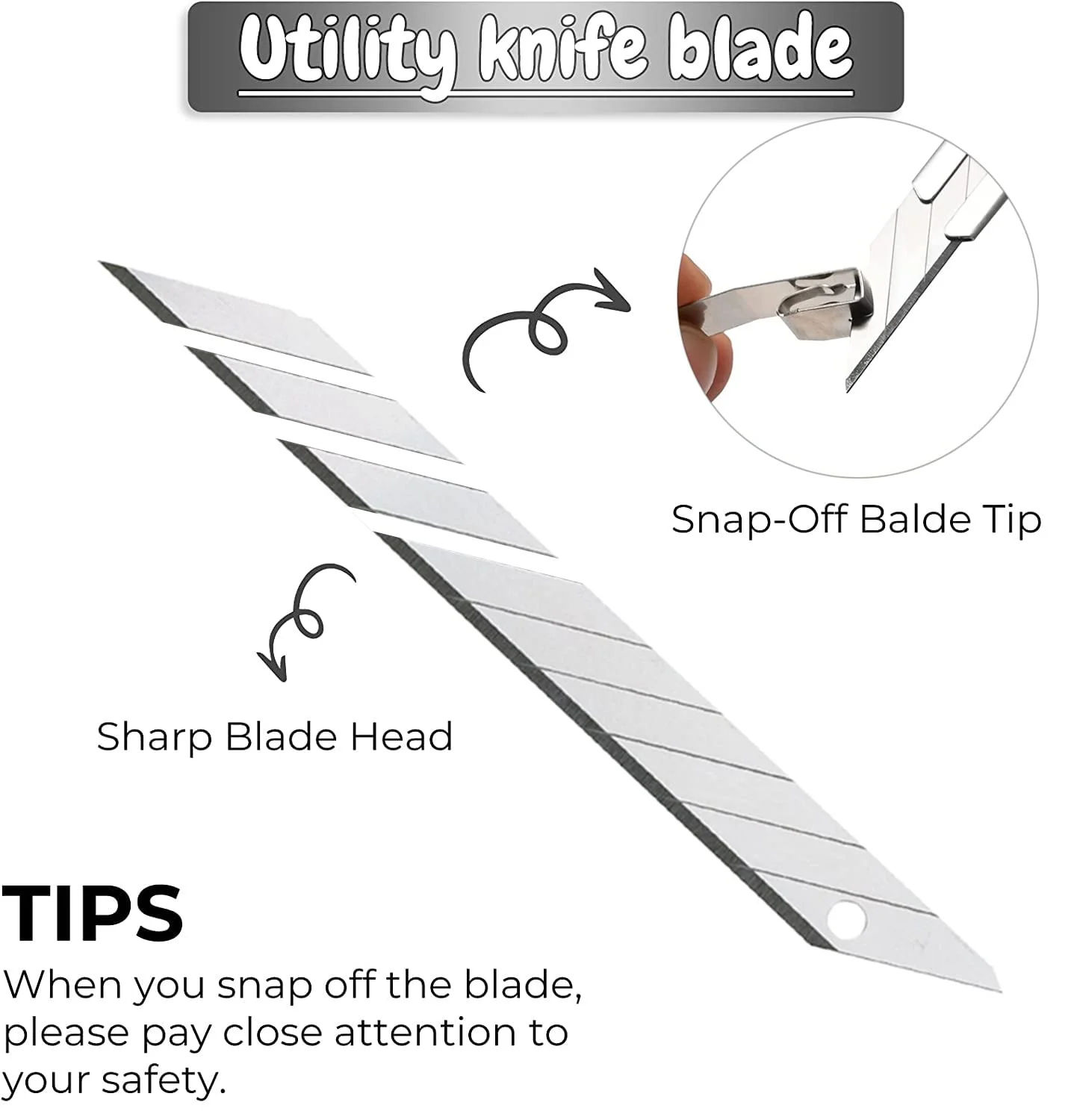 1/5/10 قطعة سكّين متعدّد الاستخدامات الفولاذ المقاوم للصدأ ورقة قطع صندوق أدوات القطع عدة شفرات عدم الانزلاق Unboxing سكين الحرف اليدوية نحت أدوات