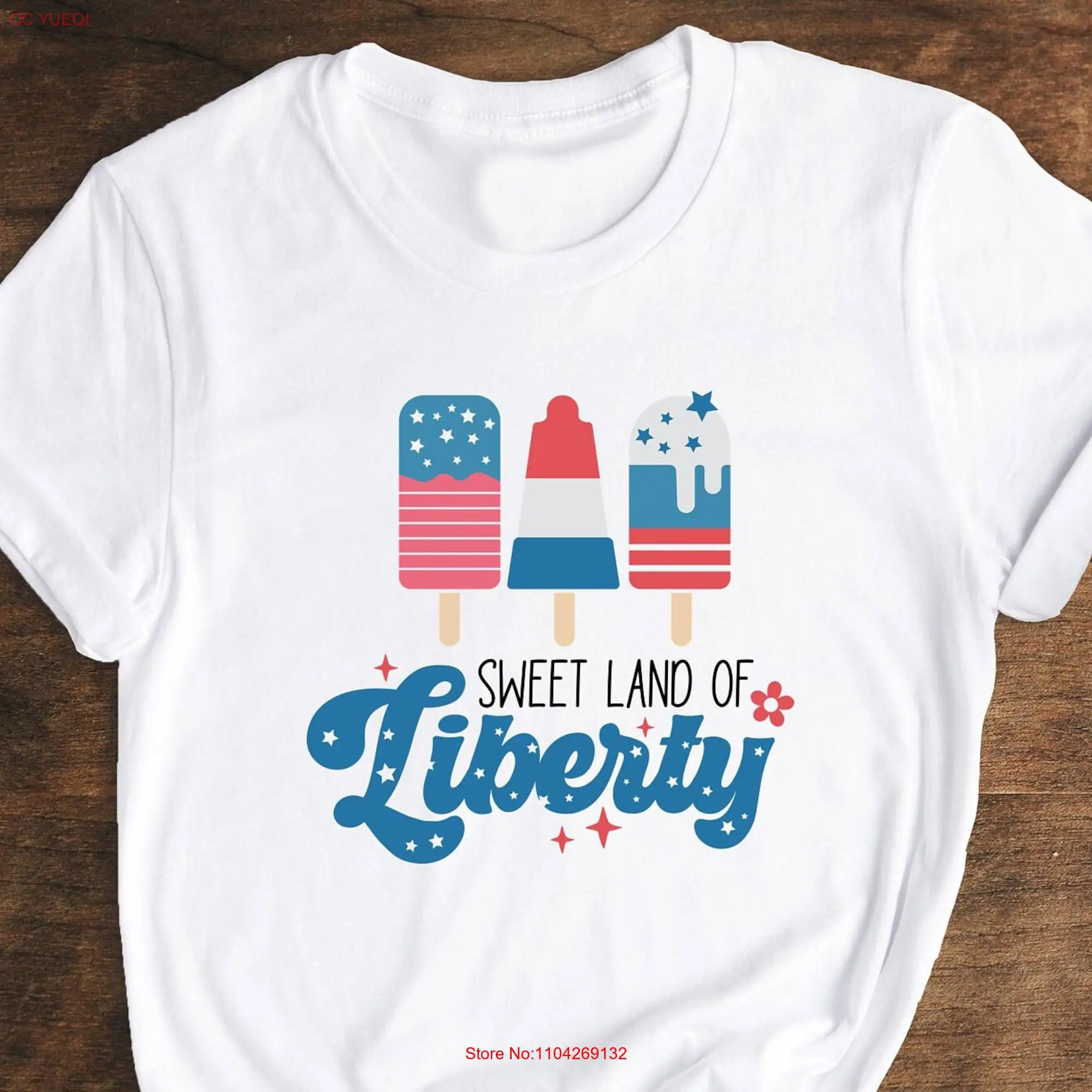 Sweet Land Of Liberty T Shirt 4th July Funny Independence Day America Memorial Patriotic long or short sleeves