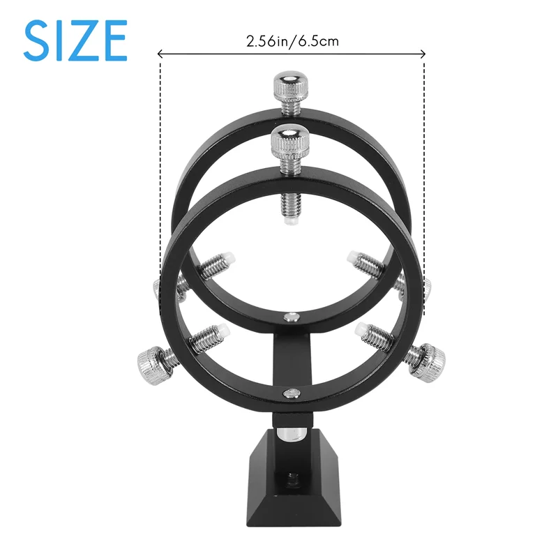 A18E-مؤشر Finderscope قابل للتعديل 6 نقاط توجيه حلقات جبل تلسكوب فلكي