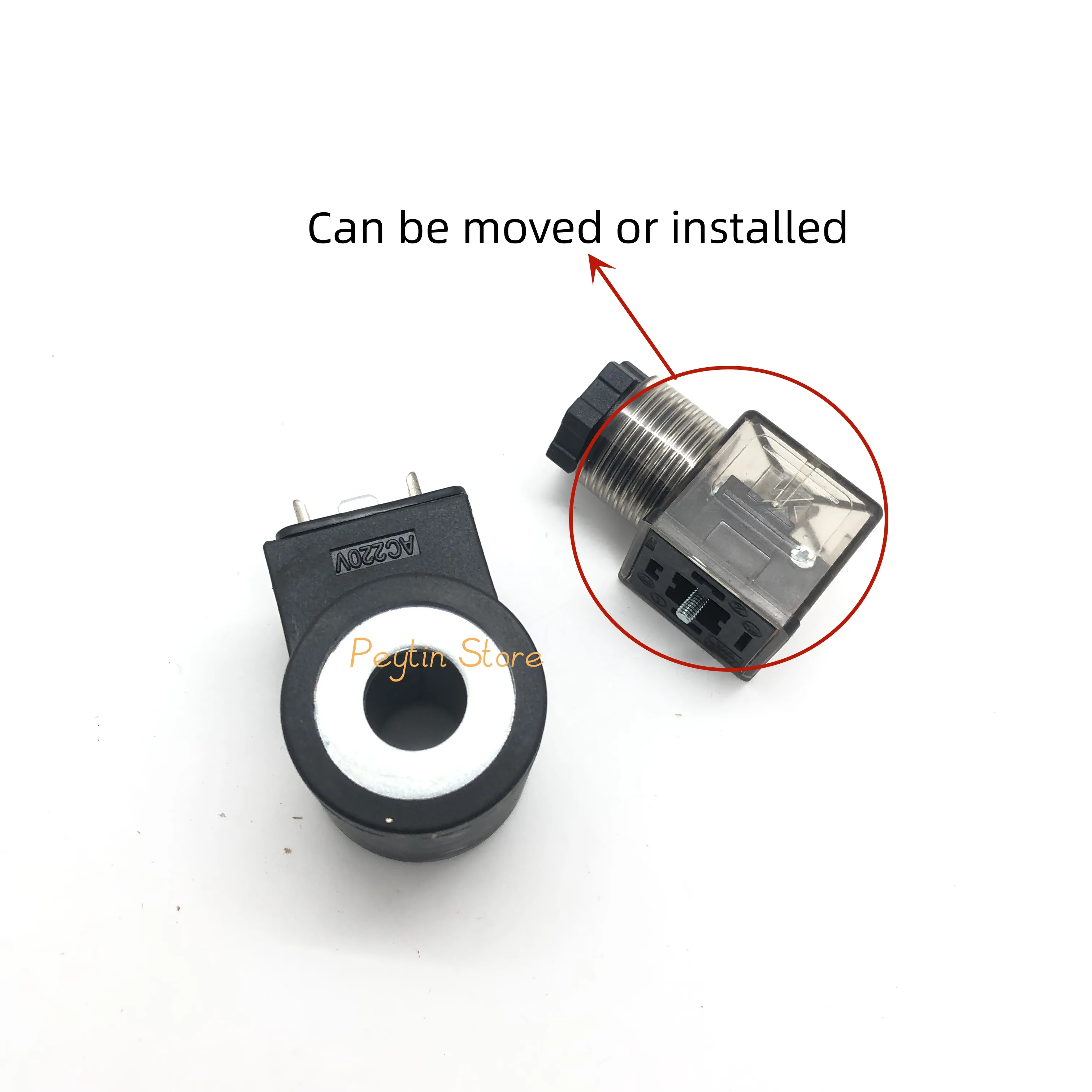 1Pc 13mm Core Dia 37mm Height DC12V DC24V AC24V AC110V AC220V Pneumatic Control Air Hydraulic Solenoid Valve Coil