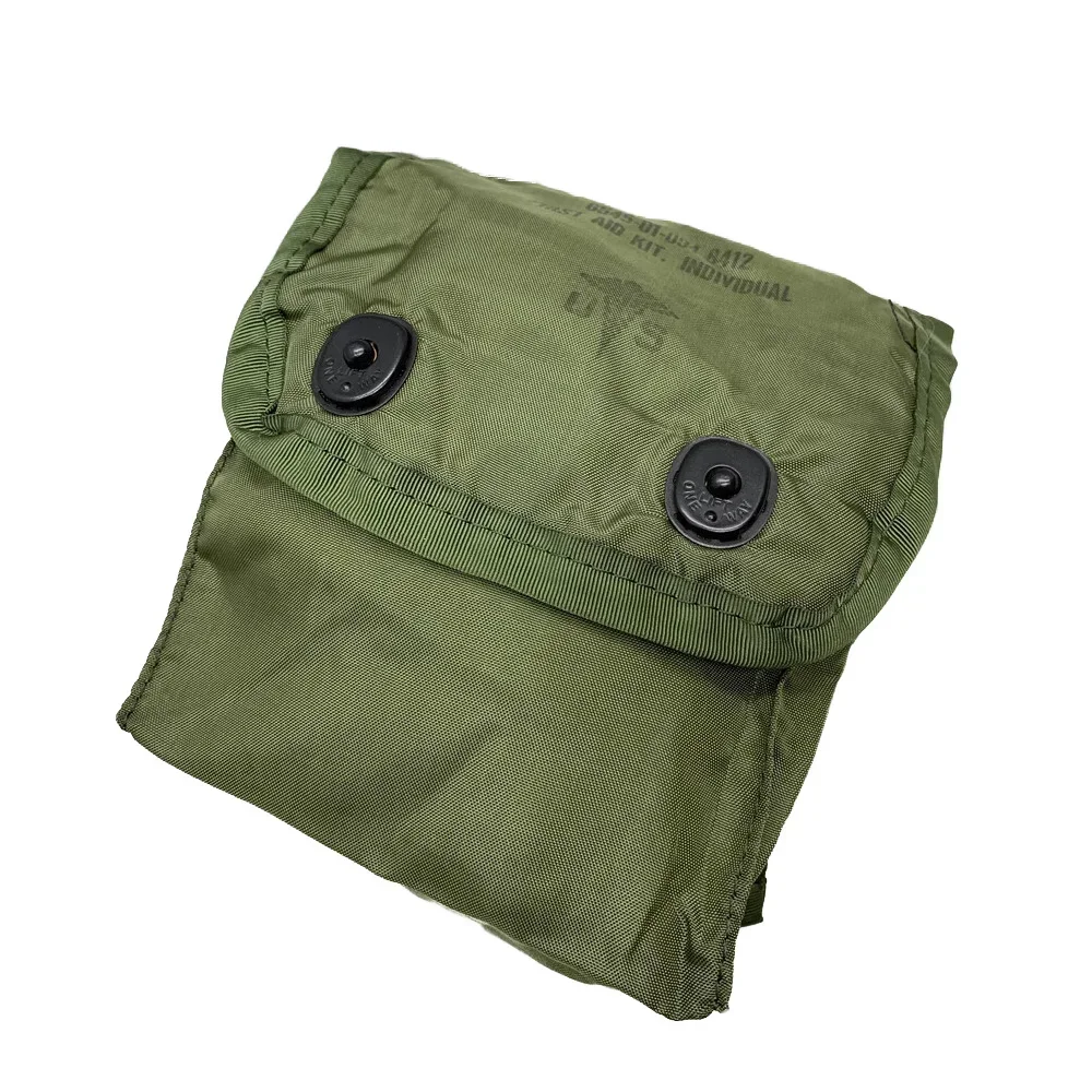 First Aid Bag Military Medical Vintage Green Small Storage  World War II Storage Bag (no Box)