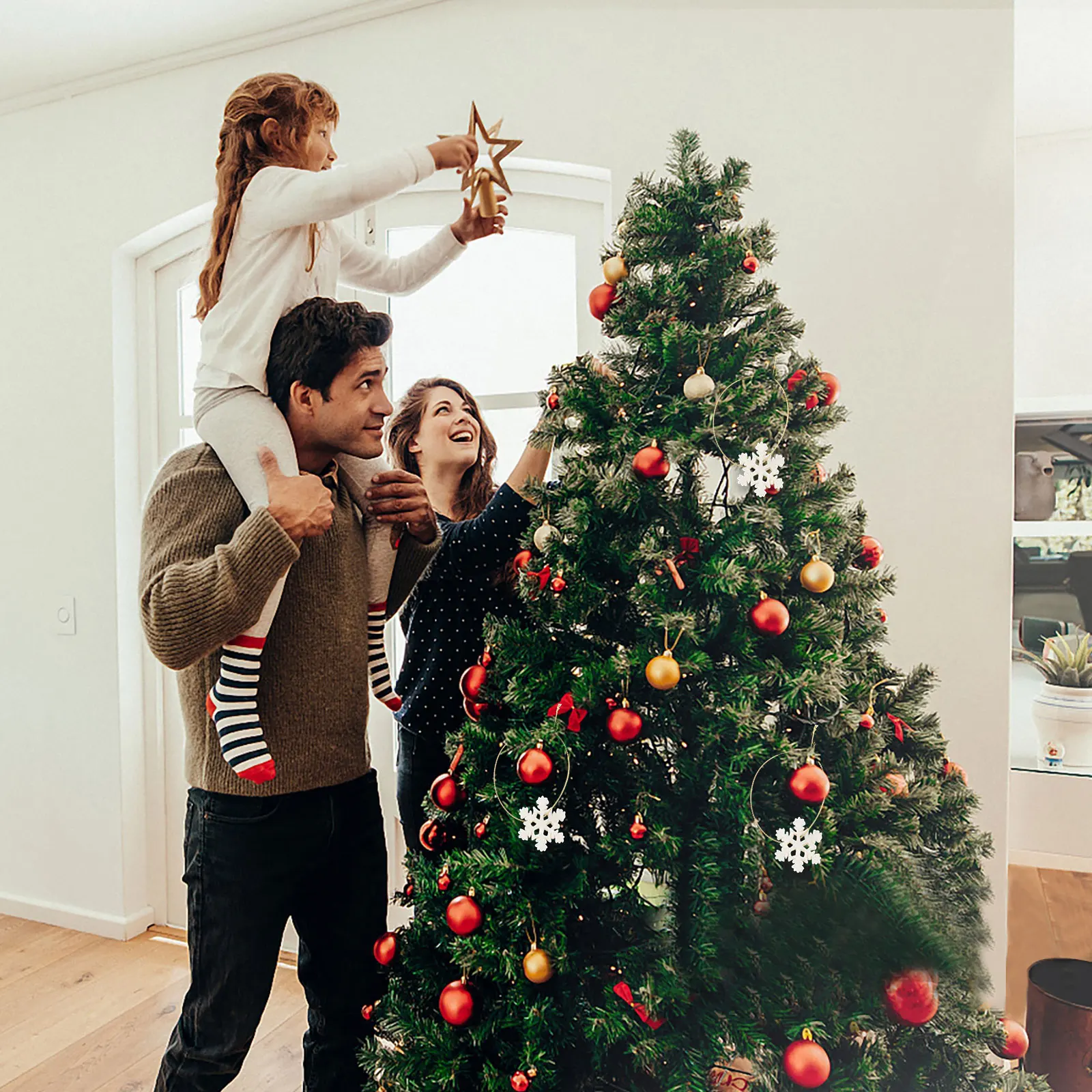 50 قطعة ندفة الثلج على شكل الديكور عيد الميلاد زخرفة DIY بها بنفسك الراتنج ملحق احتفالي ديكور المنزل لتخزين جراب هاتف الحرفية