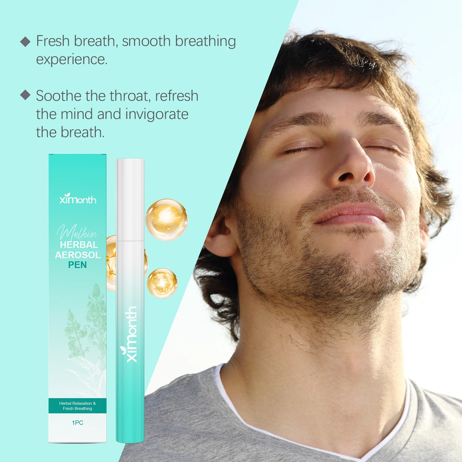 1/2/3 قطعة تنظيف الرئة الأنف الناشر القلم تحسين النوم الرئة دعم الصحوة الدماغ الاسترخاء الرعاية الحسية للتنفس واضح #6