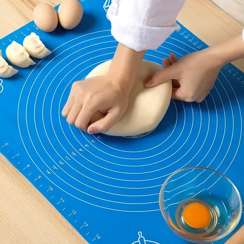 Silicone Baking Mat Non-Stick Kneading Dough Mat Pizza Cake Dough Maker Kitchen Rolling Dough Pads Baking Pastry Tools