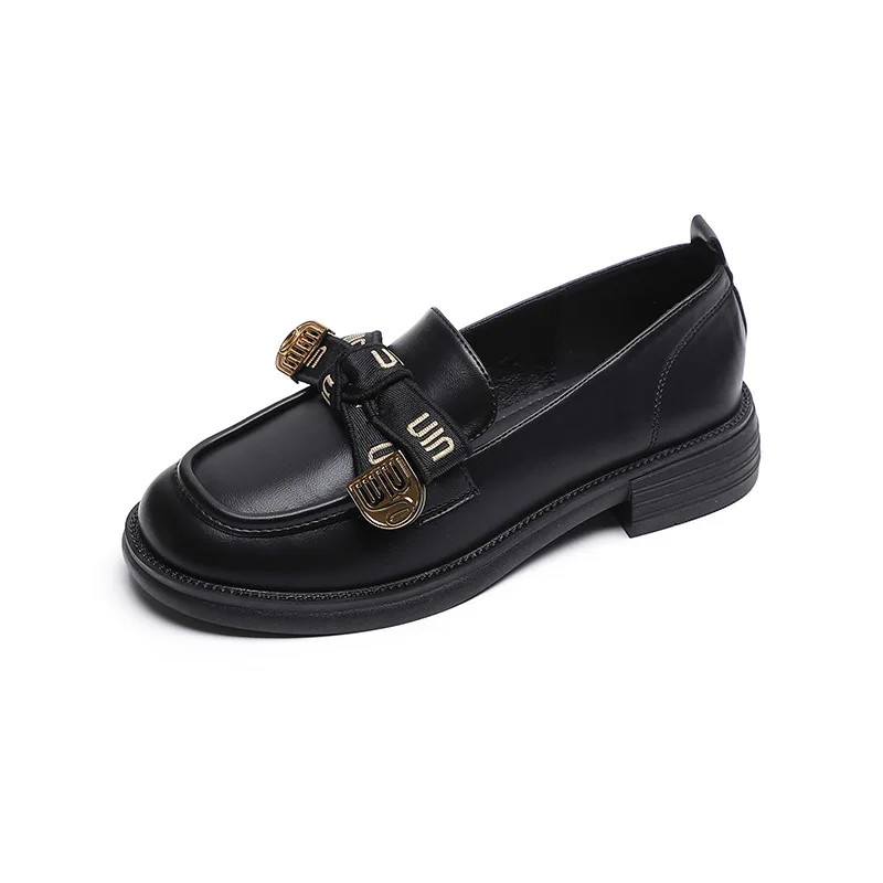 Girl Lolita JK Uniform Women Pumps Cute Mary Jane Low heel 3cm bow Casual Loafers Pu Leather Slip on Flat Moccasins Shoes