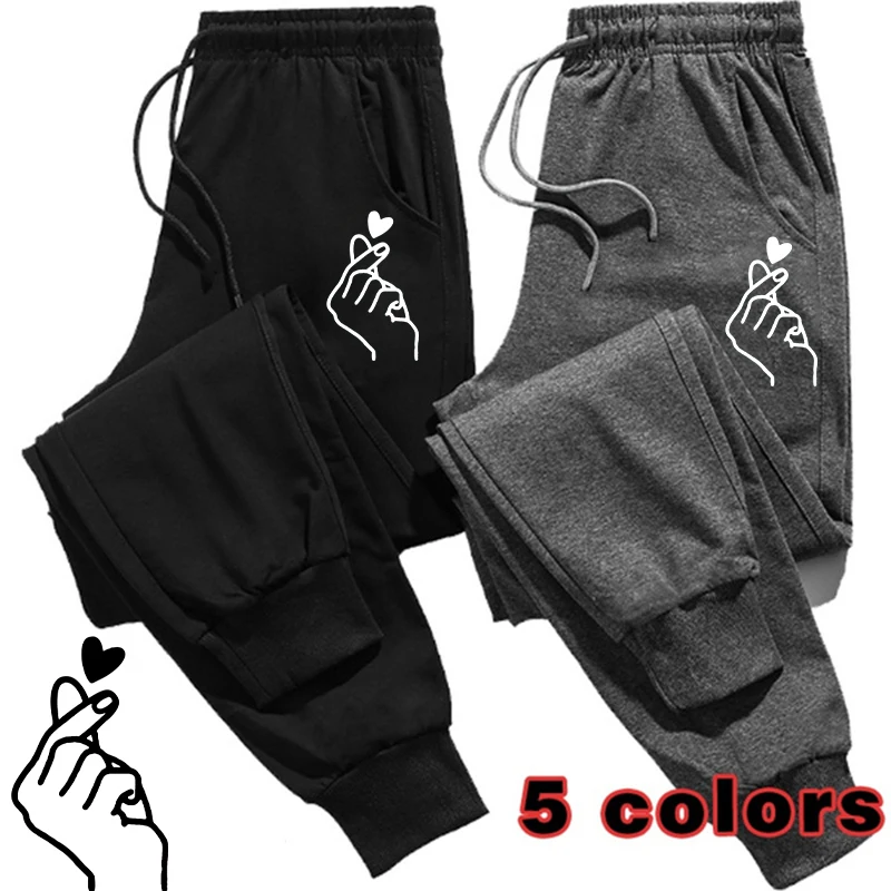 Women Printed Sweatpants High Quality Cotton Long Pants Jogger Trousers Outdoor Casual Fitness Jogging Pants