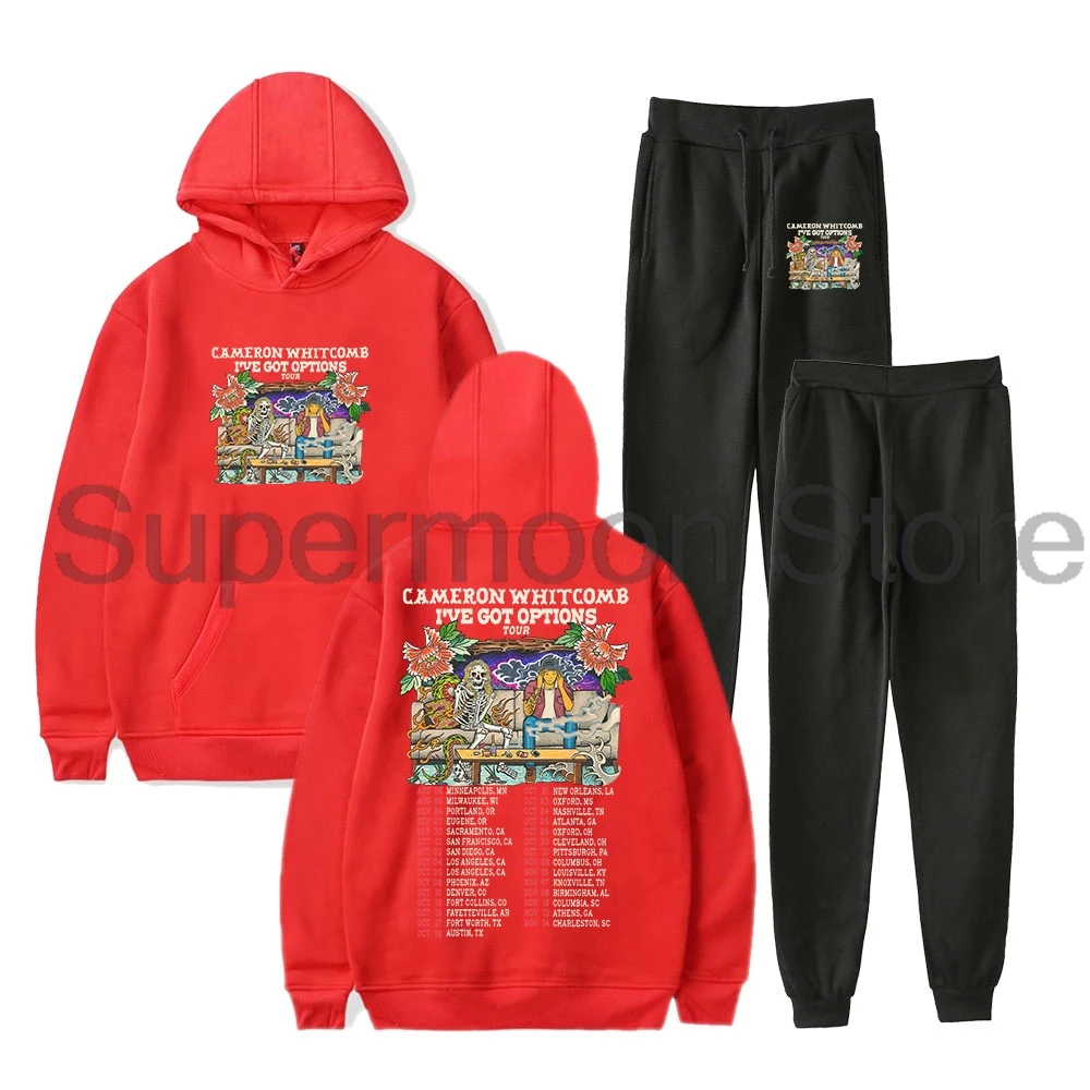 Cameron whisky eu tenho opções tour 2025 moletom com capuz calças jogger conjunto de duas peças moletons + calças de moletom feminino masculino conjun
