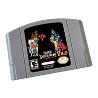 Tarjeta tipo cartucho de videojuego Super Smash Brothers REMIX V2.0 - Modelo compatible N64 - Inglés - Versión EE. UU. Y UE