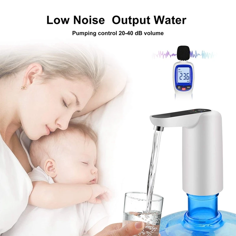 Top Deals Water Bottle Pump Electric Water Dispenser Pump USB Charging Automatic Water Pump Auto Switch Drinking Dispenser