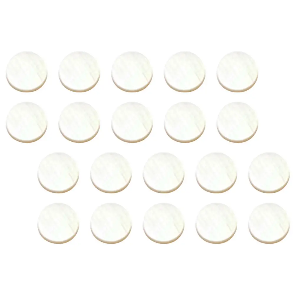 20Pcs Guitar Fretboard Dot Markers Shell Fingerboard Inlay Stickers for Guitar Ukulele Mandolin Banjo Instrument Accessories