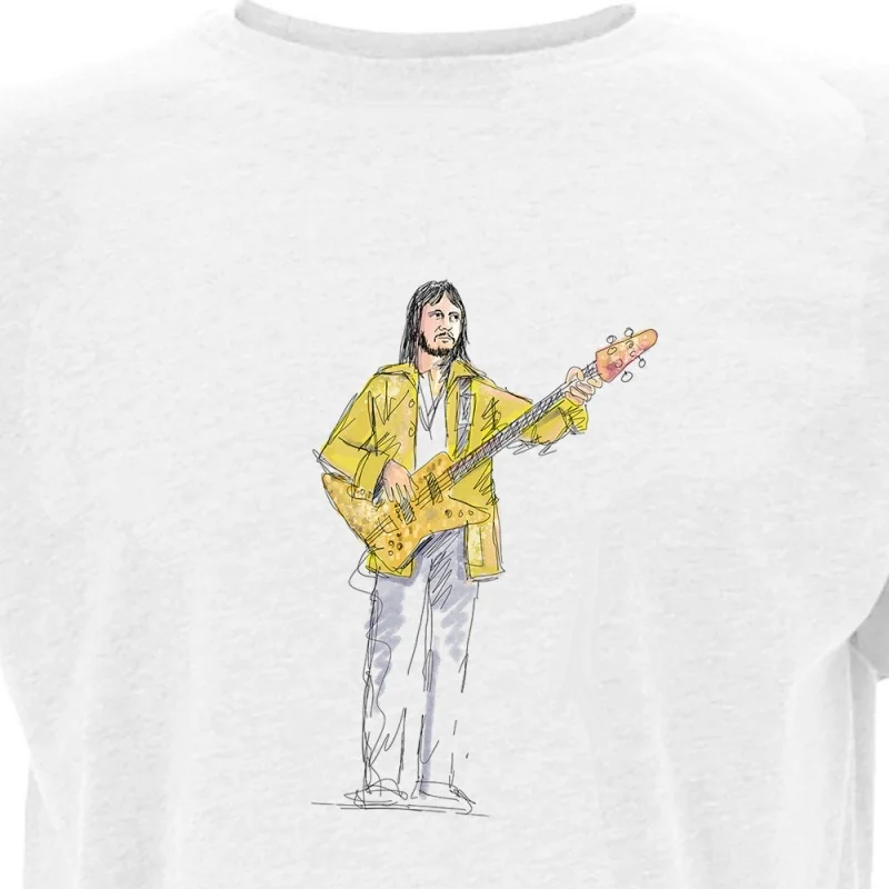 

John Entwistle – The Who,, No Text_00000461- hand-drawn pattern T-shirts for both men and women in summer 2025 new tee