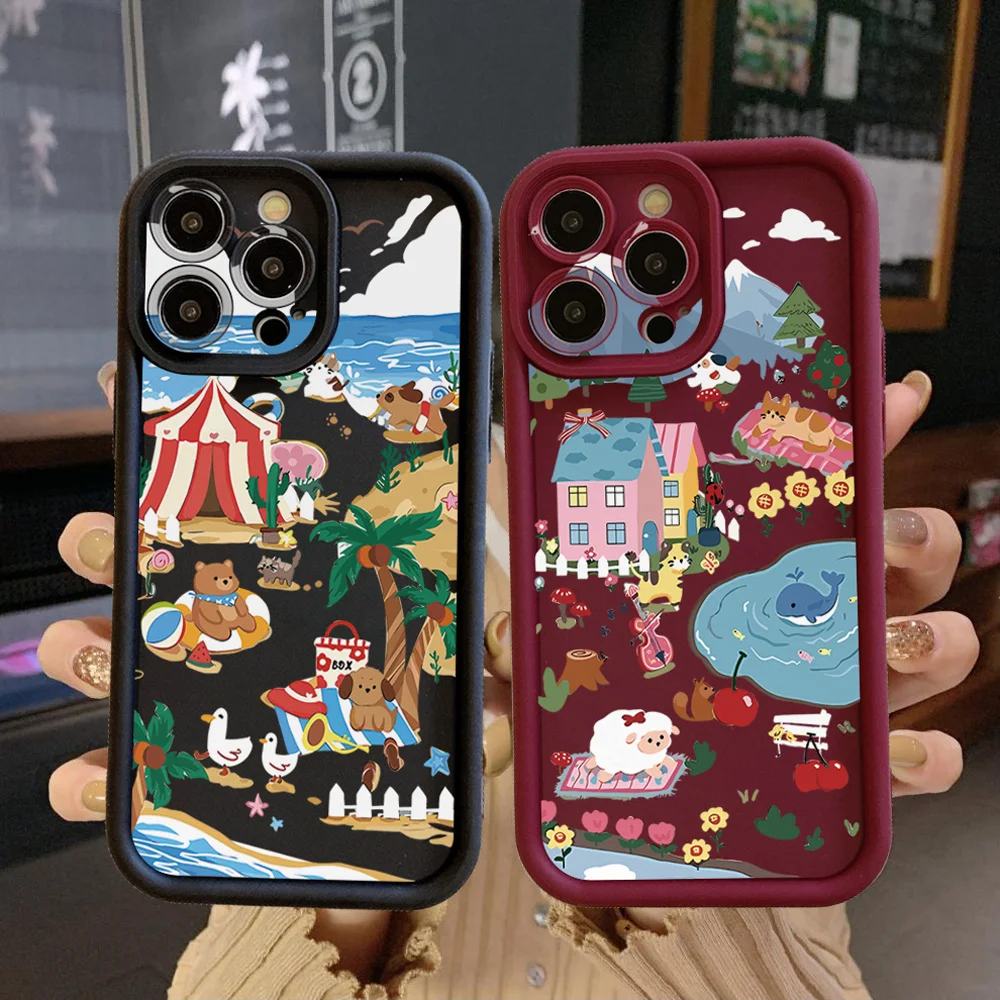 for Huawei Pura 70 Ultra Pro Honor X8B X9A Amusement Park Full Protective Case Anti Drop Cover