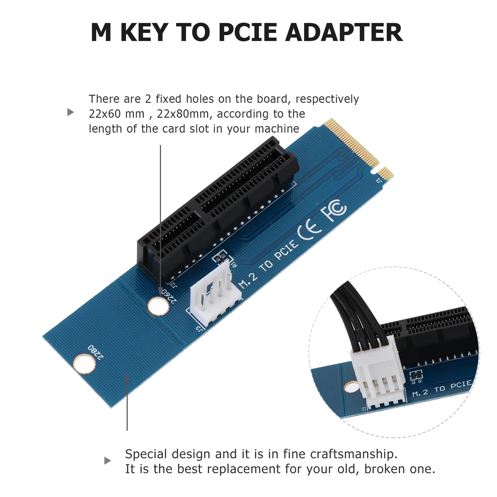 M2 - PCIE 拡張カード アダプター、ソリッド ステート ドライブ SSD キー マルチプライヤー M.2 PCI-E コンバーター ライザー用