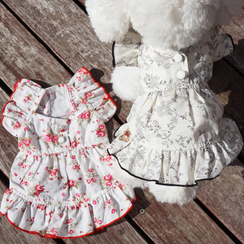 

Small Dog Dress Summer Puppy Skirt Doggie Costume Pet Apparel Chihuahua Yorkies Pomeranian Shih Tzu Maltese Dog Clothing Costume