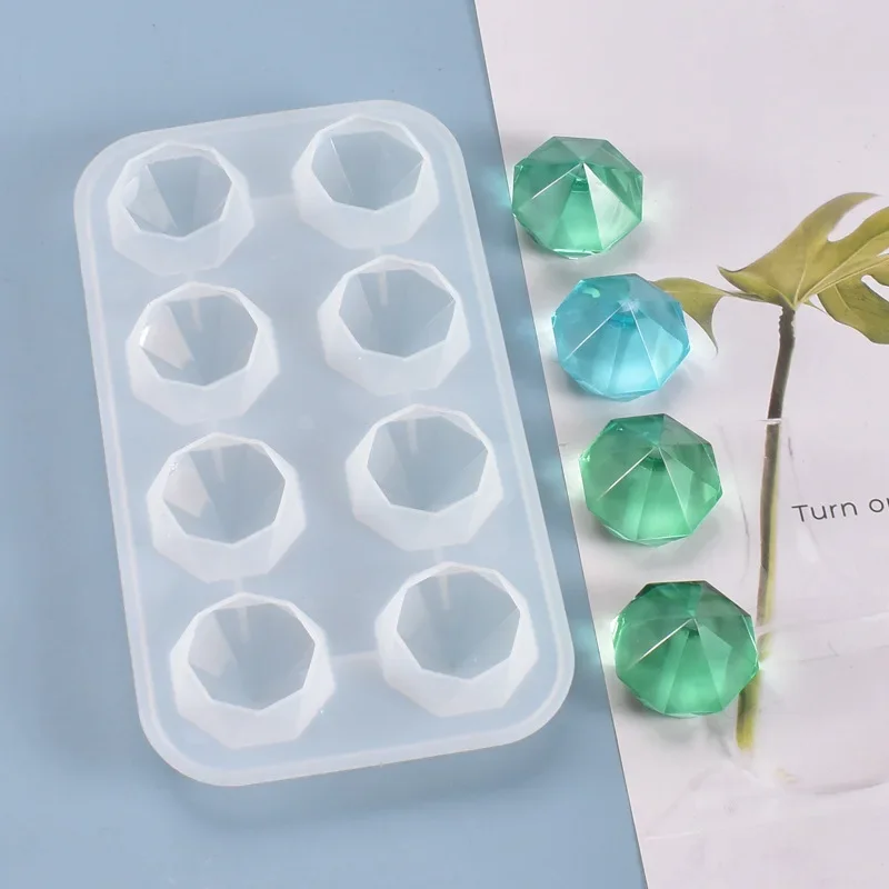 Multilateral Translucent Diamond Handmade Table Decoration Silicone Mold DIY Crystal Epoxy Mold