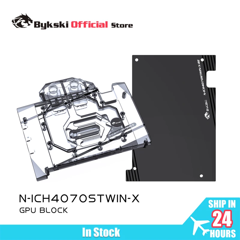 Bykski GPU Bloco de água para INNO3D RTX 4070 SUPER TWIN X2