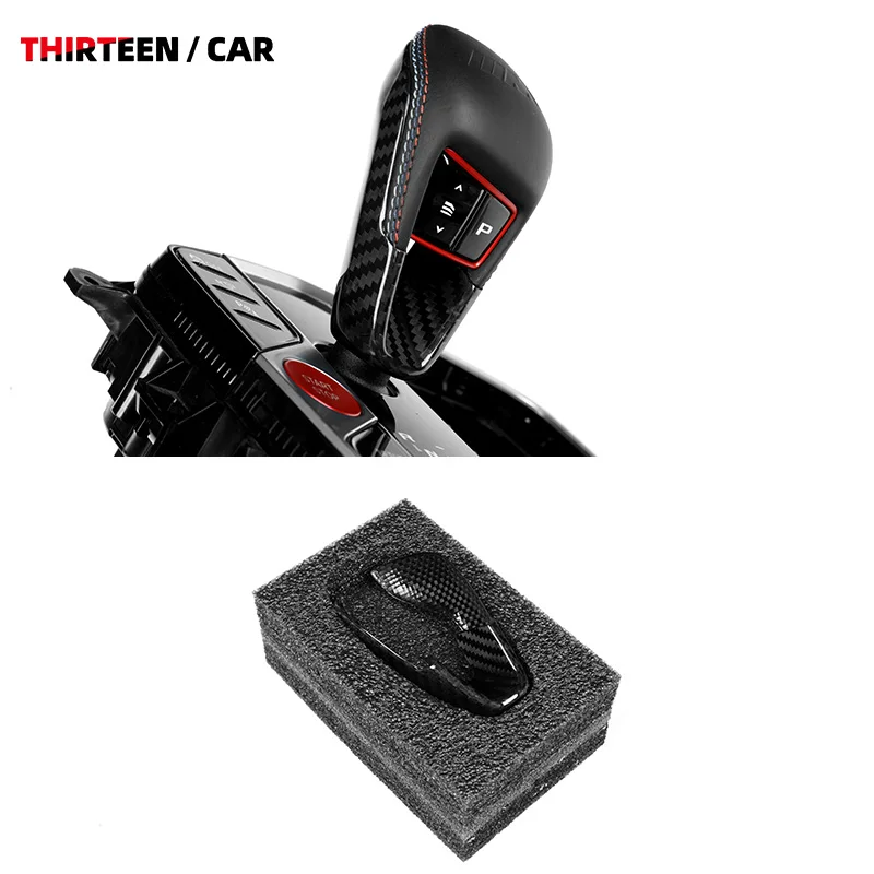 

For BMW M2 M3 M4 G80 G82 G83 G87 2020-2025 Dry Carbon Fiber Interior Gear Shifter Head Cover Frame Decorative Car Accessories