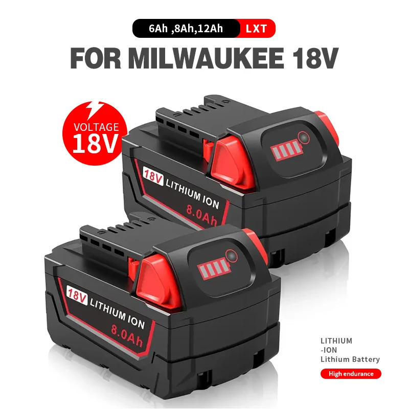 For Milwaukee 18V Batteries M18 6Ah Rechargeable Li-ion Battery 48-11-1860/Charger  rechargeable battery 21700