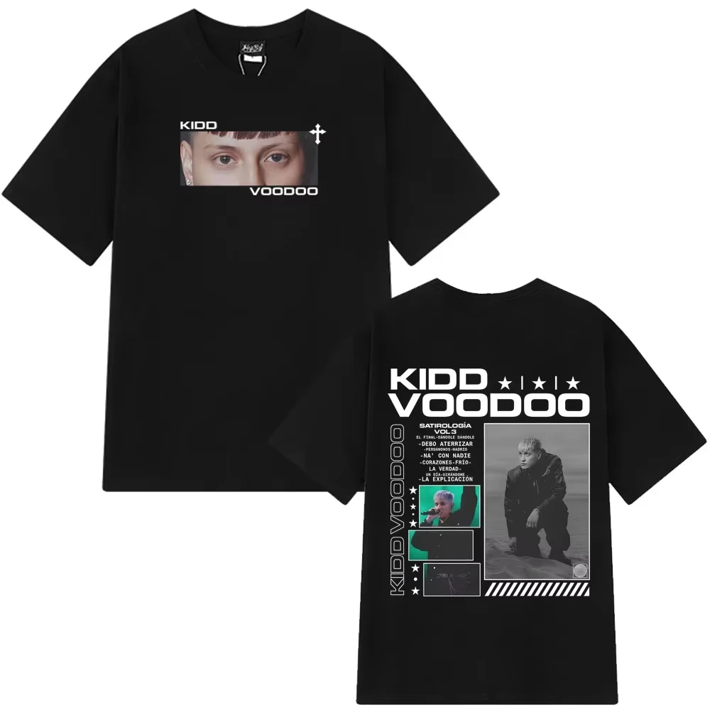 Rapper Kidd Voodoo Satirologia Tour Merch Tee Men's Women Fashion Clothing T-shirts Short-sleeved Cotton Casual Hip-hop T-shirts
