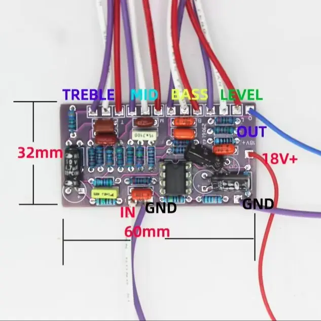 DIY Bass Bass Guitar Retrofit Upgrade with Built-in Three-piece Front Stage Circuit Analysis RB400 Preamp EQ