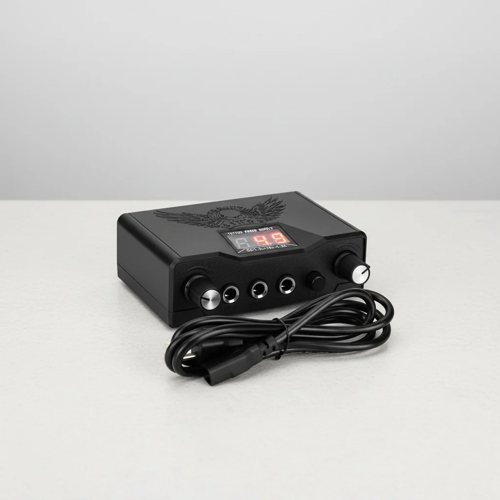 Fuente De Alimentación De Tatuaje negra LCD Digital Dual Fuente De Poder Tatuaje Alimentation Tatouage para Tatuajes De Pedal De Clip con enchufe De Alimentación