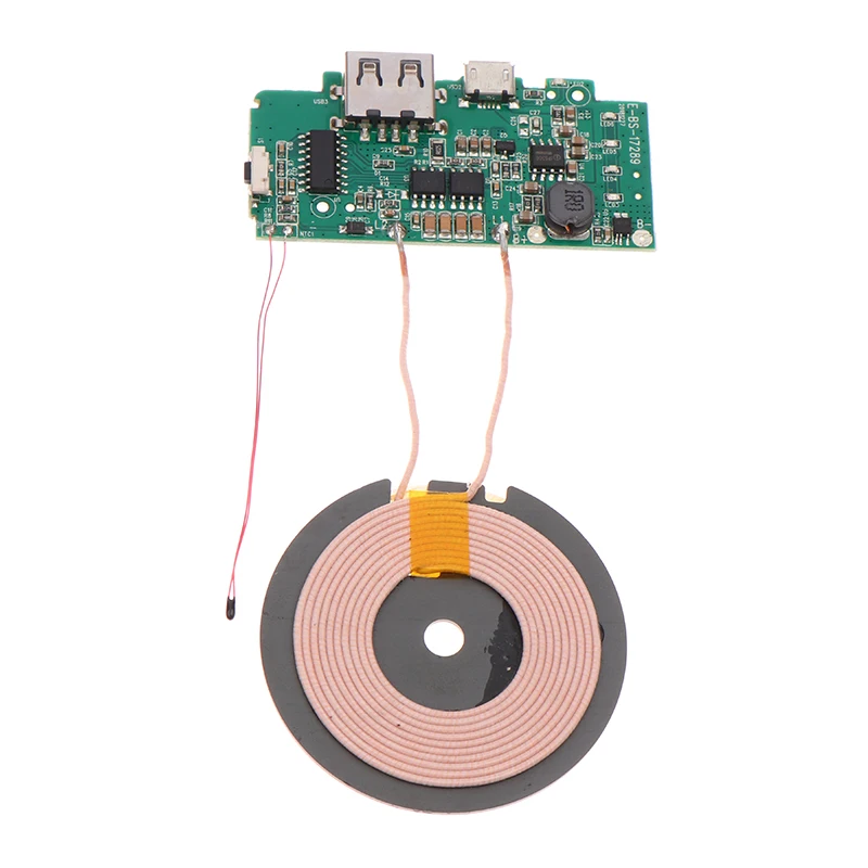 Modulo trasmettitore caricabatterie wireless per telefono cellulare Pannello di ricarica Bobina di circuito Scheda caricabatterie portatile Accumulatori e caricabatterie di riserva Accessori fai da te