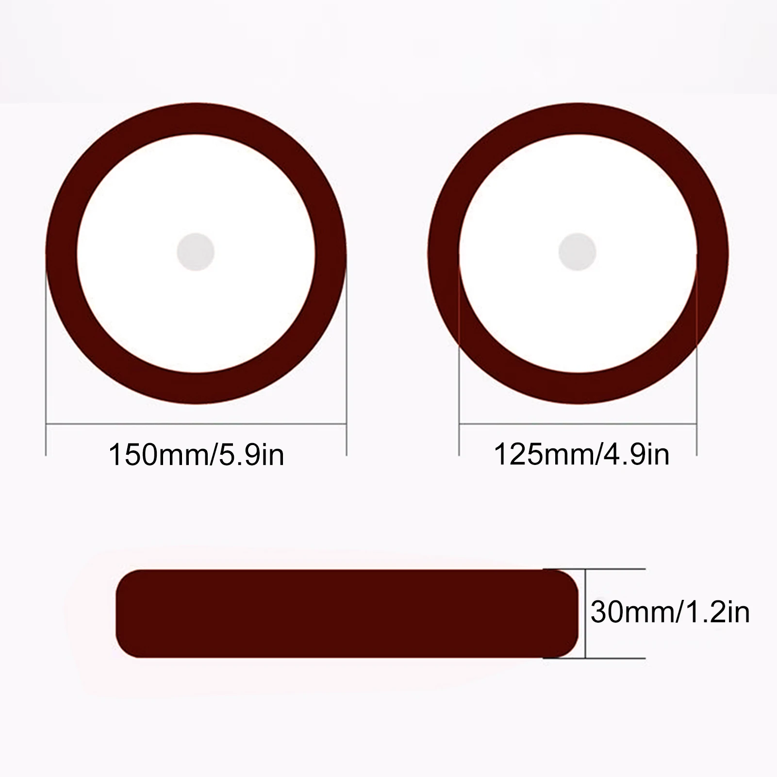 1Pcs Polishing Pad 6 Inches Car Buffing Sponge for Automobiles Yachts Moderate Scratch Oxidation Defect Removal Rough Polishing view 5
