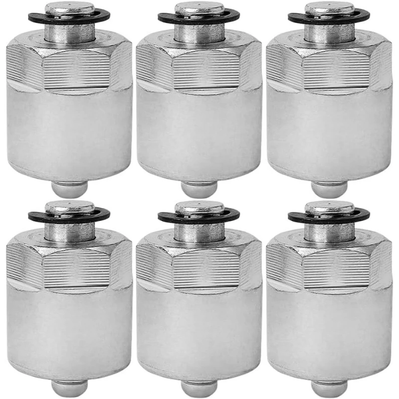 6 tapas de bloqueo de inyectores de combustible diésel Common Rail de 20 mm / M20 para Cummins y Duramax, herramienta de prueba de inyectores de línea de combustible