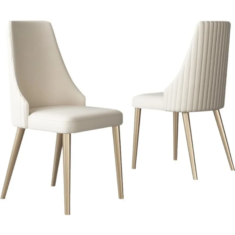 노르딕, 등받이 식탁 의자, 고급, 연철, 가벼운 럭셔리, 가정, 여가