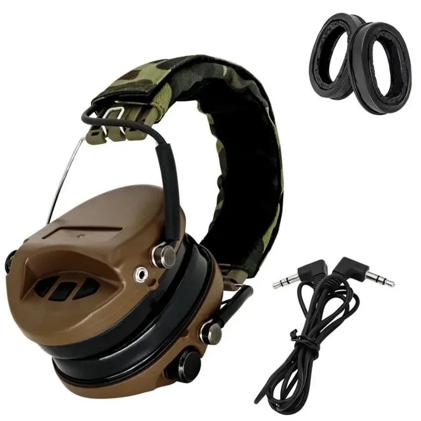 Tactical Headset MSASORDIN Ear Protection Hunting Electronic Noise Cancelling Shooting Headset for Outdoor Airsoft Sports