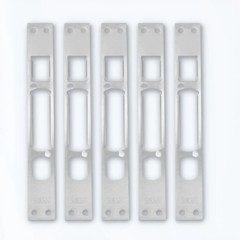 

5pcs Door Frame Buckle Strike Plate Section Security Devices Reinforcement Iron Guard High Hardness Wear Resistance Long