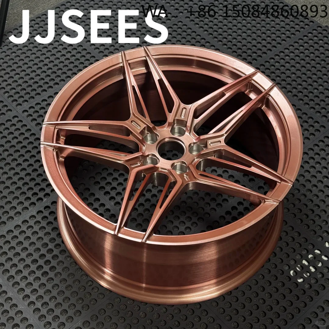 Rose Gold Brushed Custom Forged Alloy Wheels 18‑24 Inch Auto Parts For Luxury Personalized Passenger Car Retrofit Accessories