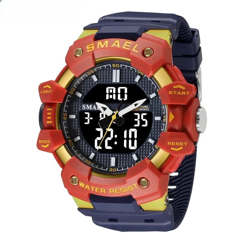 Relojes de pulsera digitales para niños, esfera grande, multifuncional, impermeable, deportes al aire libre, reloj electrónico para estudiantes, relojes masculinos