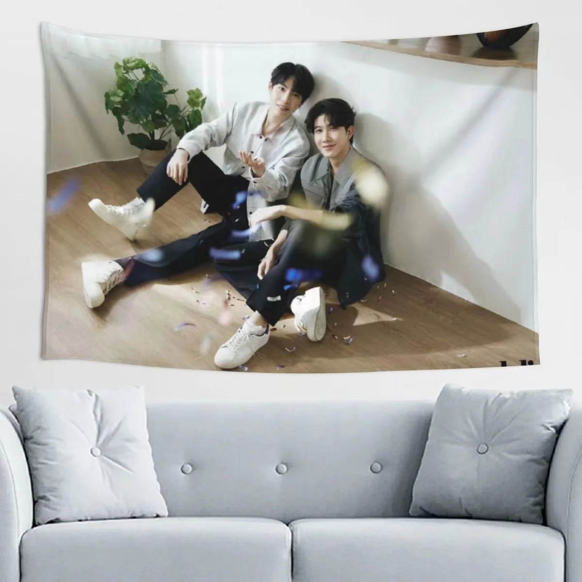 Firstkhaotung Magazine Cover HD Poster Hanging Cloth Thai TV The Eclipse Drama Stills Photo Tapestry Home Wall Decor Background