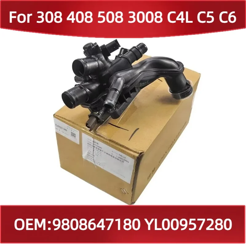 

9808647180 YL00957280 For Peugeot 308 408 508 3008 for Citroen C4L C5 C6 1.6T New Genuine Engine Thermostat Housing