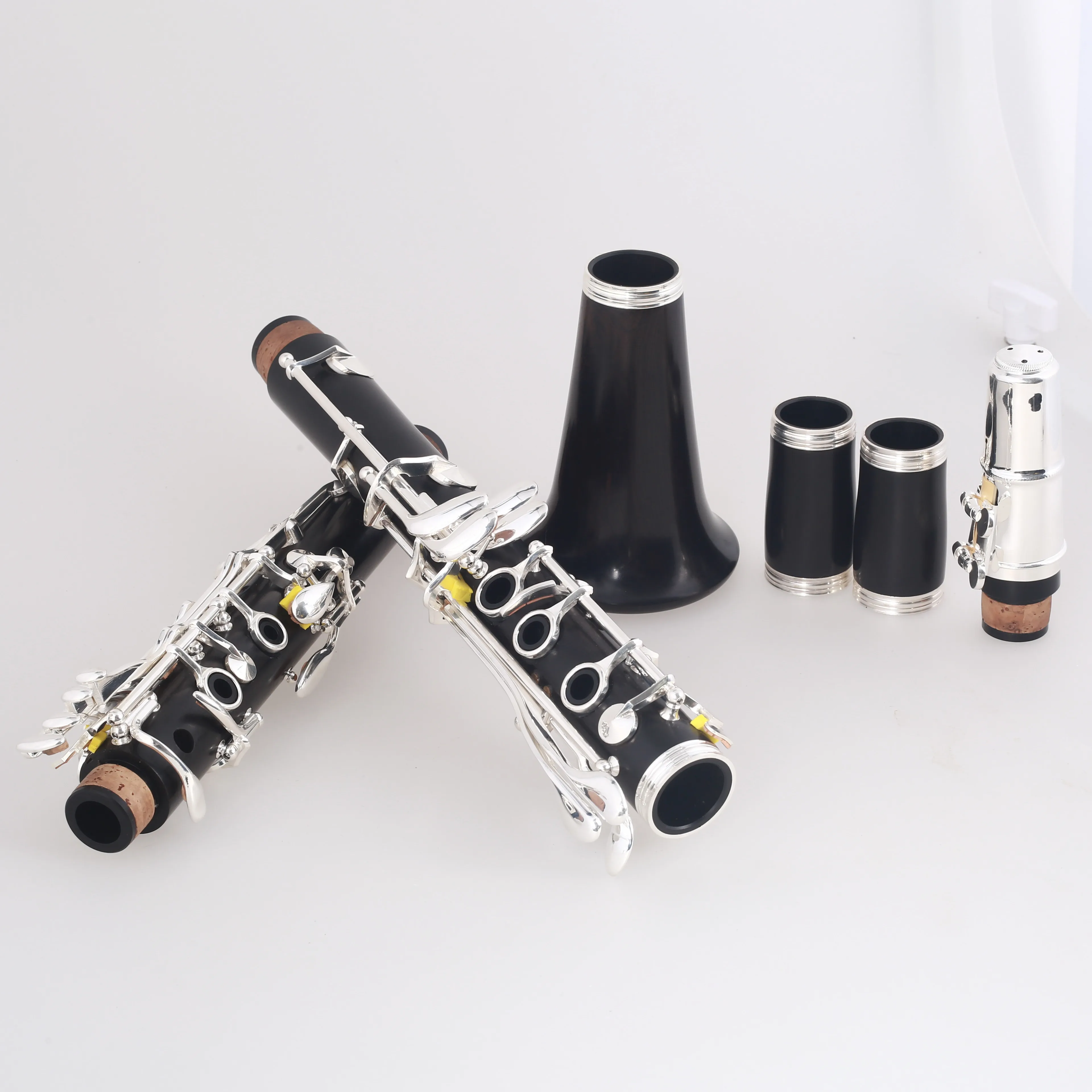 

High-grade Brass Silver Plate Clarinet Ebony a -tone Clarinet Suitable for Player and Beginners Could Be Customize Others